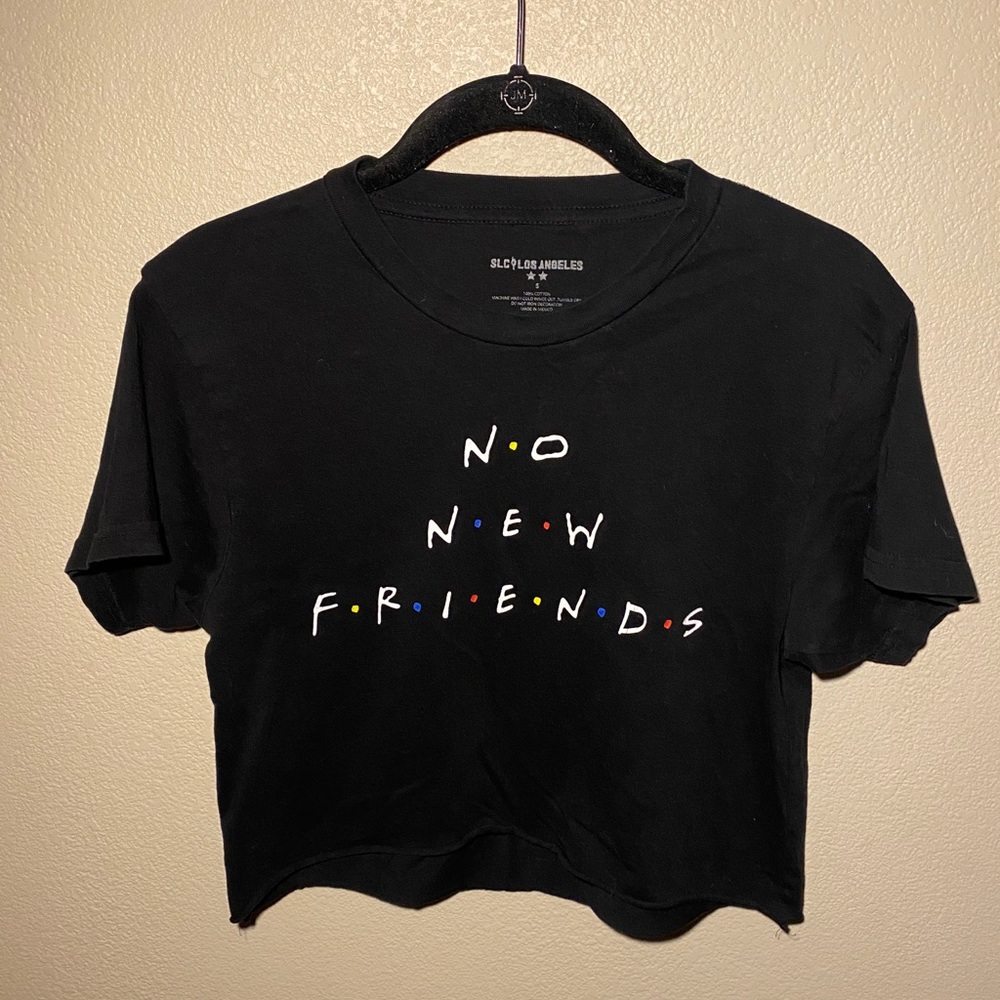 Friends Themed Graphic Crop Top